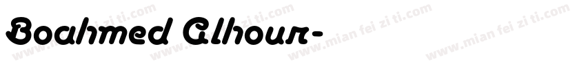Boahmed Alhour字体转换